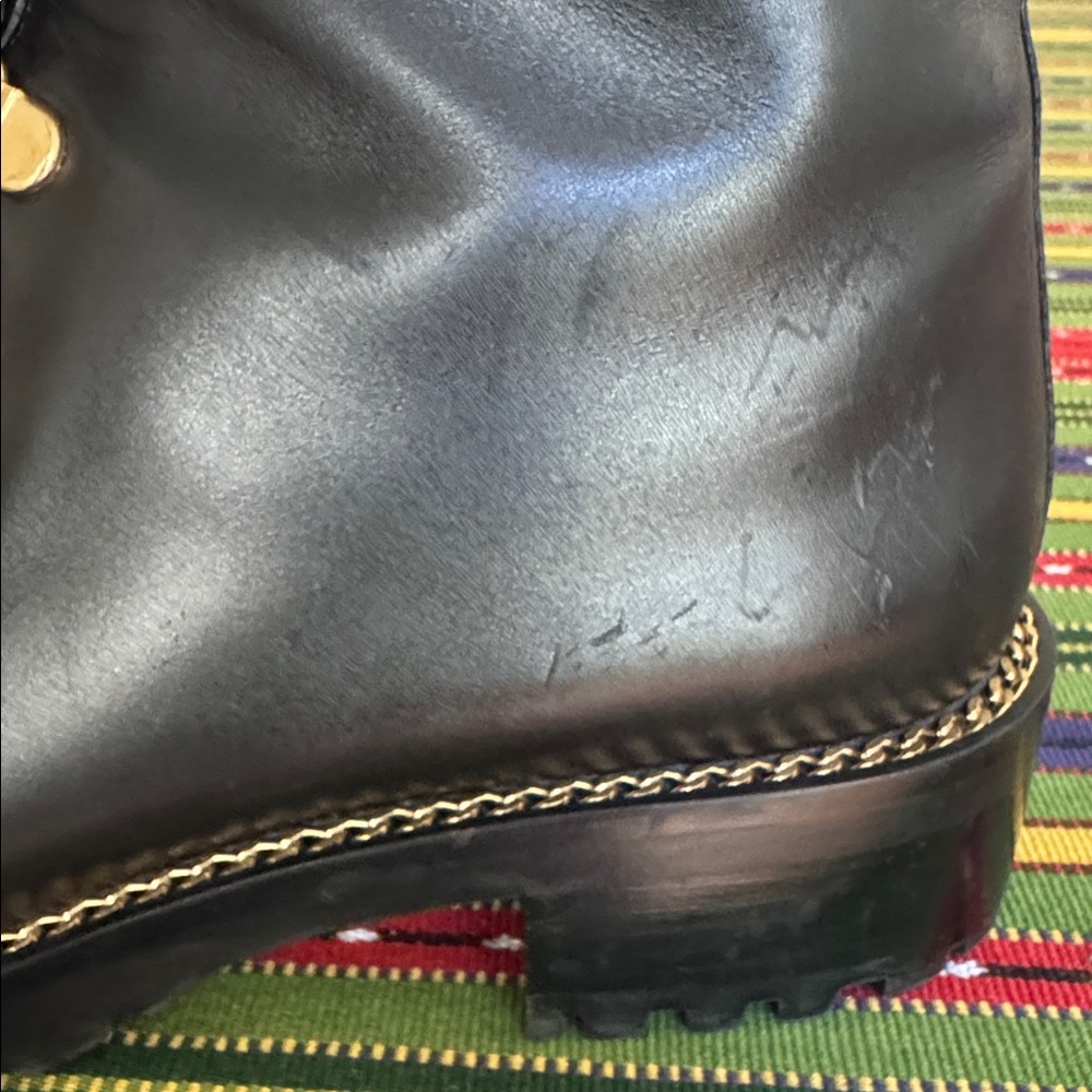 Stuart Weitzman Kolbie Chain Bootie Black Women’s Size 4.5 - Picture 15 of 17